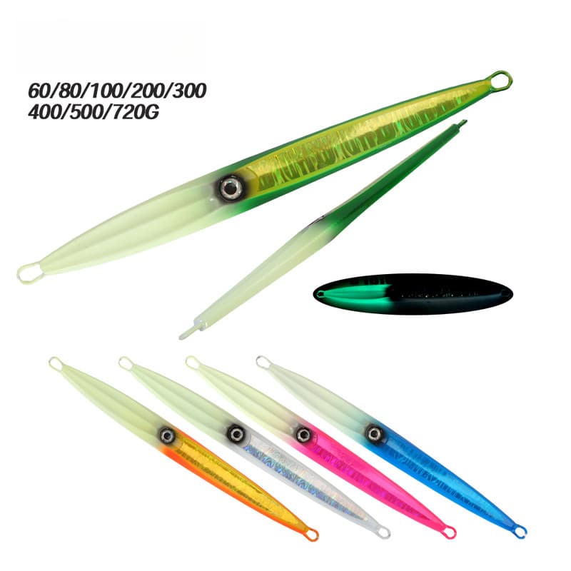 60g80g100g200g300g400g500g720g Isca Artificial de Metal para Pesca em Águas Profundas, Jigbait, Iscas Tipo Colher, Isca