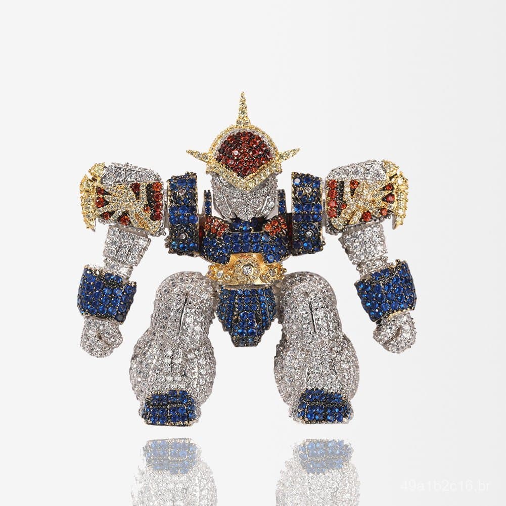 Importado dos EUA, o Pingente Drip Gold Dragon Fighter é um presente de Dia dos Namorados de alto padrão e exclusivo par