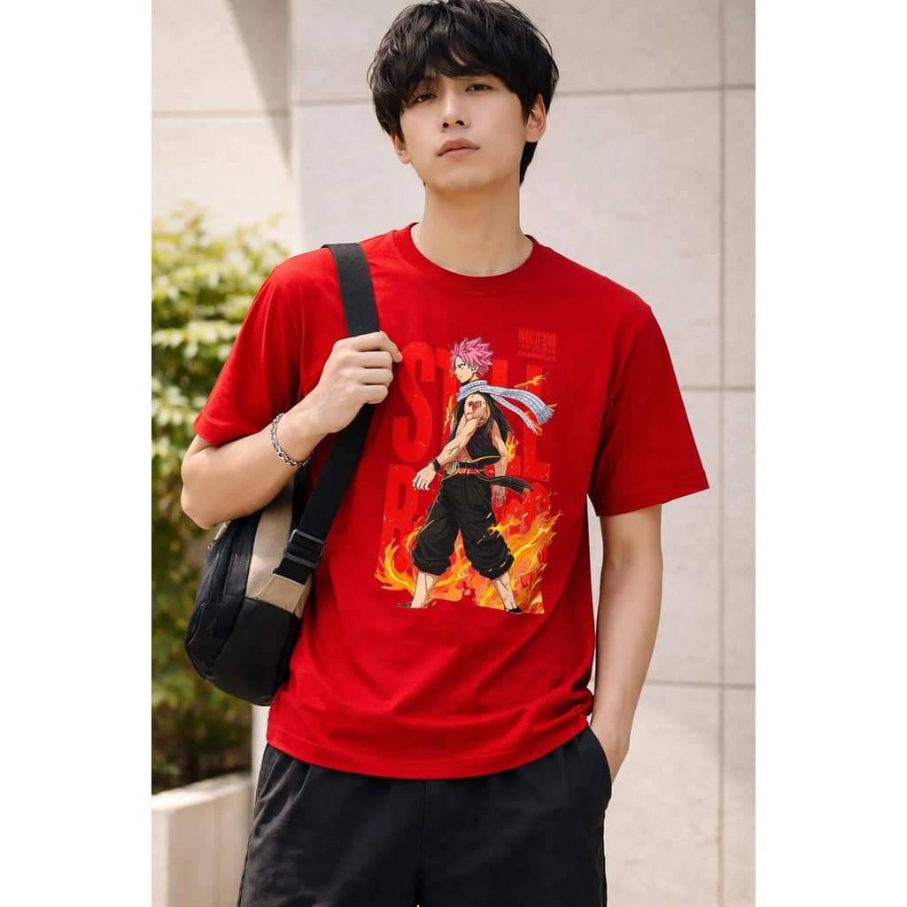 Camisa Camiseta Personagem Anime Natsu Dragneel