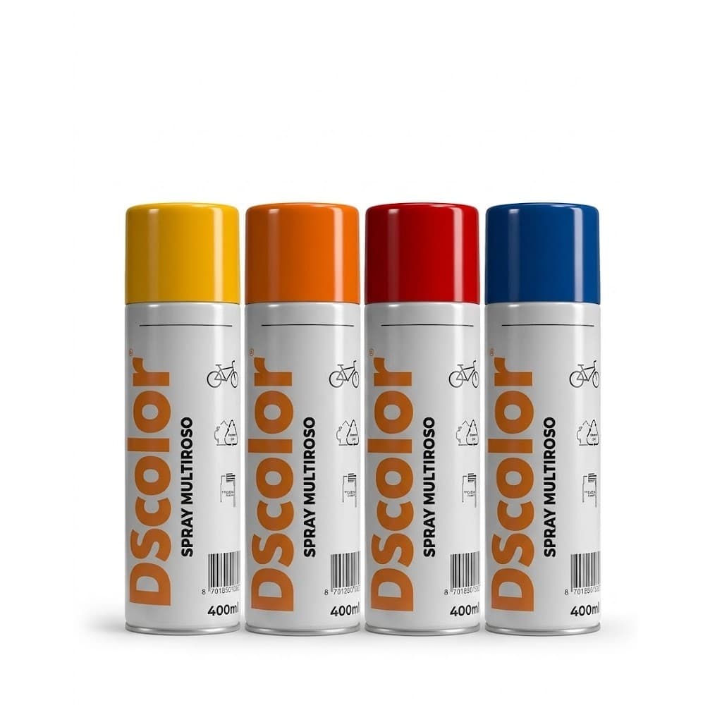 Tinta Spray DS Color - Escolha: Alta Temperatura, Agrícola ou Multiuso