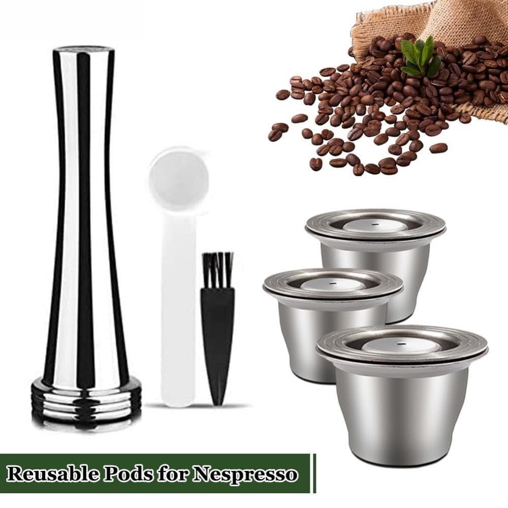 YOUNGSTAR Vagens Reutilizáveis Para Nespresso Cápsula De Aço Inoxidável Reutilizável Crema Filtros De Café Expresso Aces