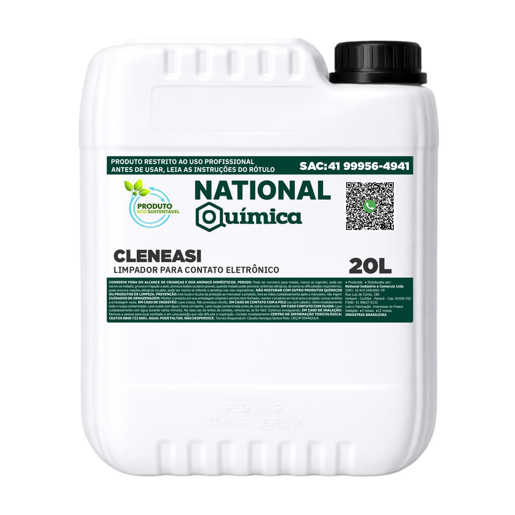 Limpador para Contato Eletrônico 20 L Cleneasi National Química