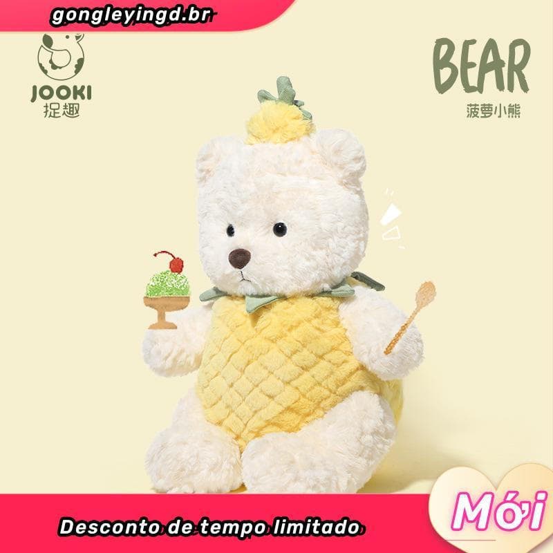 Divertido abacaxi urso brinquedo de pelúcia travesseiro bonito urso boneca abraço dormir boneca menina presente aniversá