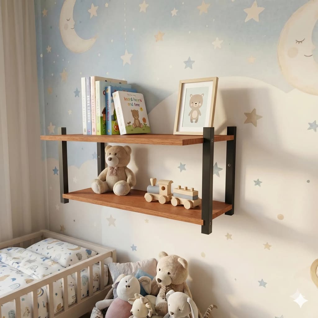 Prateleira Para Quarto Infantil Para Brinquedos E Livros