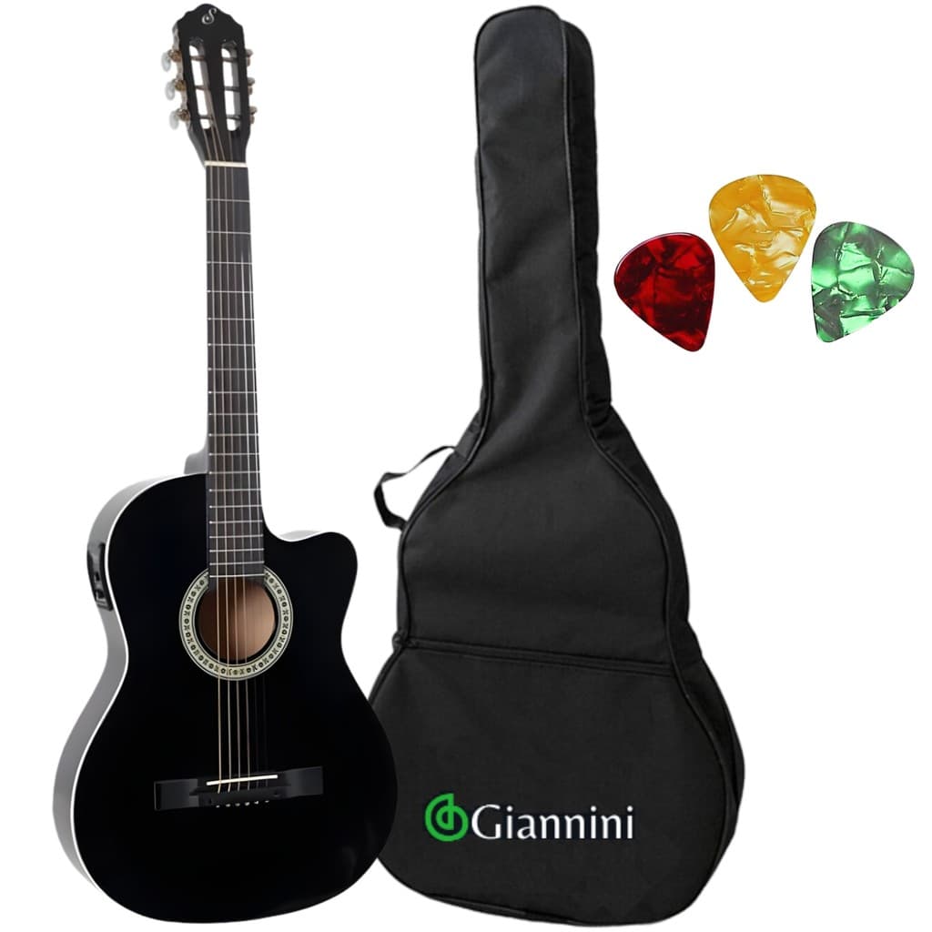 Violão Eletroacústico Flat Giannini Start Nf-14 CEQ + Capa Giannini+ 3 Palhetas