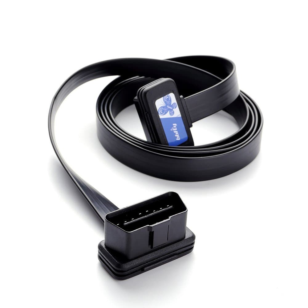 Cabo de Extensão OBD2 bbfly, Divisor OBD2 de Perfil Baixo A7, Conector Macho de 16 Pinos para Fêmea, para GPS, Ferrament