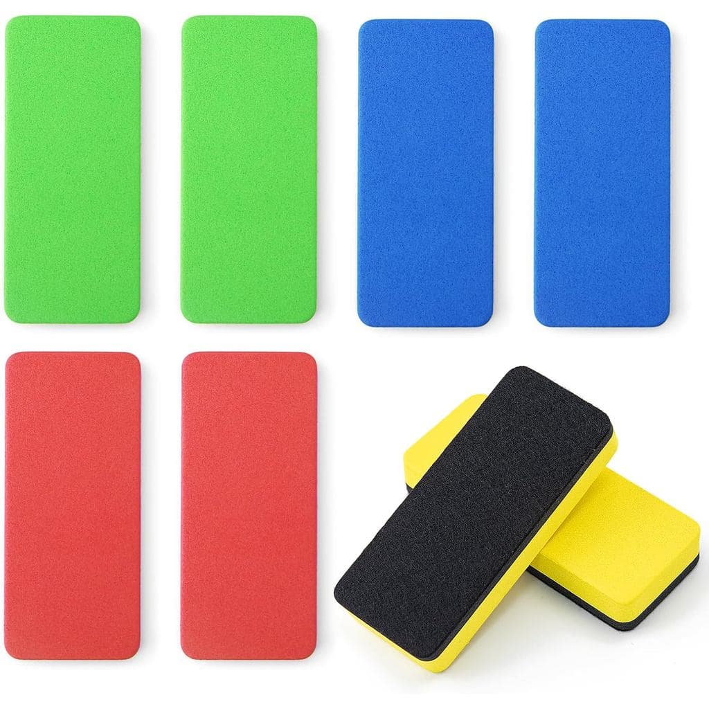Apagadores Magnéticos para Quadro Branco OWLKELA, Pacote com 8, Marcadores para Quadro Branco, Apagáveis a Seco, Ideal p
