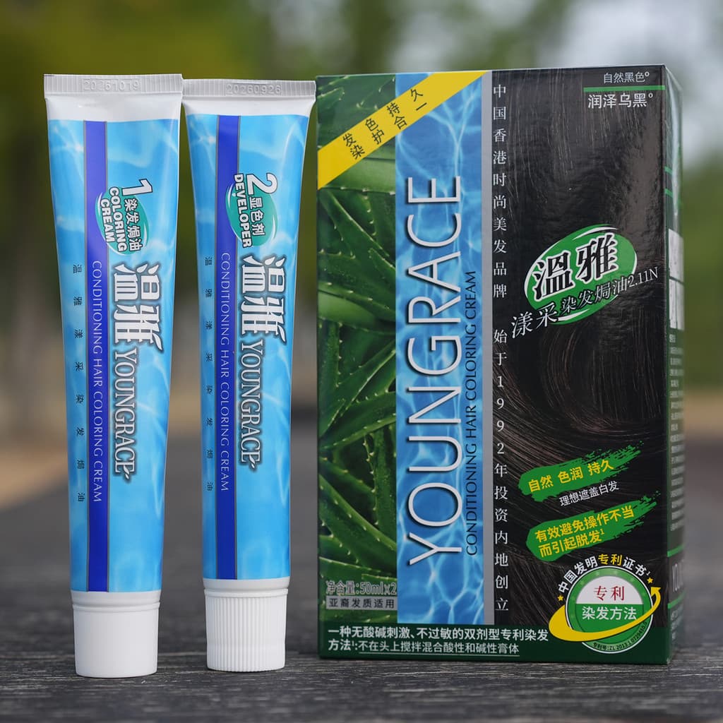 Tintura de cabelo suave Natural não irritante planta tintura de cabelo creme tintura de cabelo em casa cores populares c