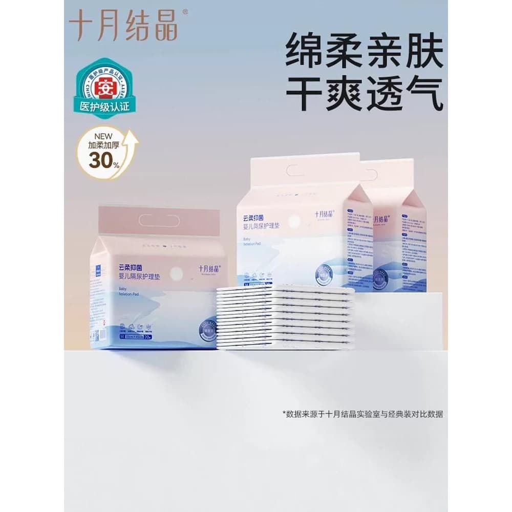 Almofada para troca de bebê recém-nascido, cristal de outubro, cama, à prova d'água, respirável, descartável, não laváve