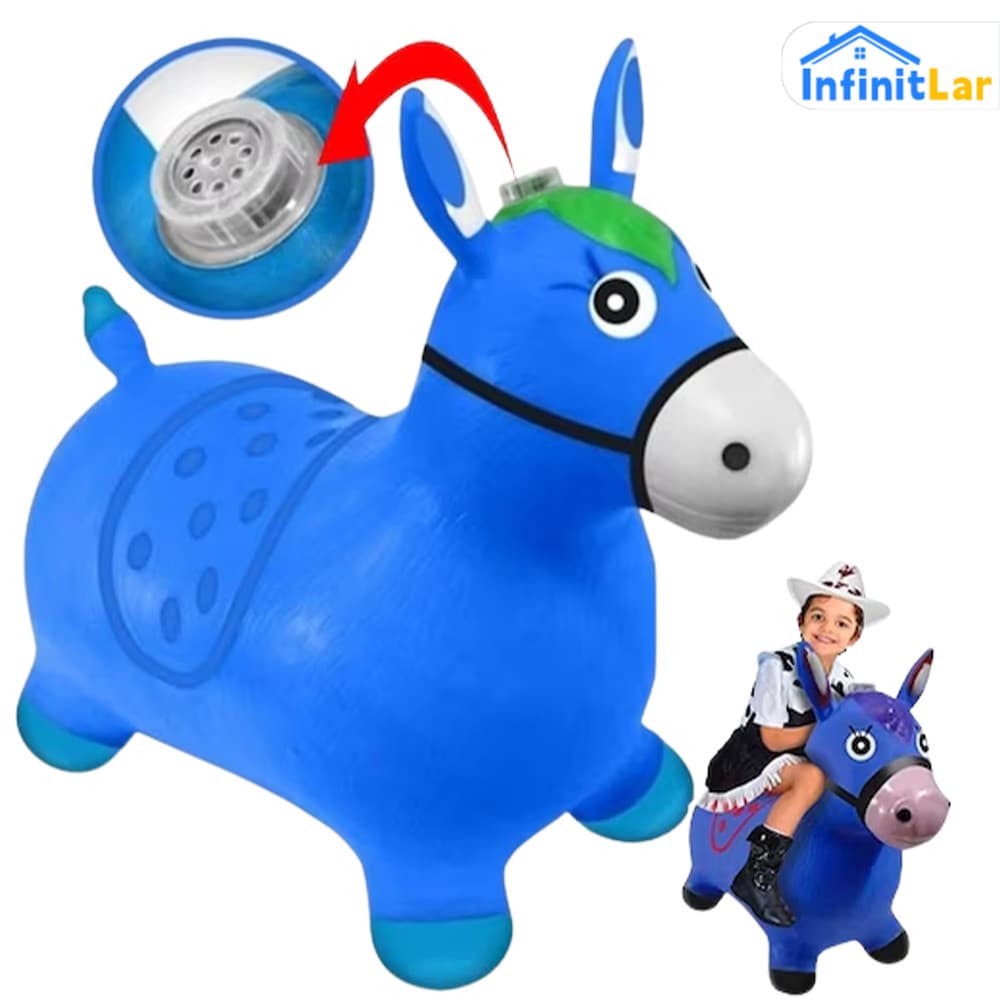 Cavalo inflável para pular (brinquedo inflável) que com music