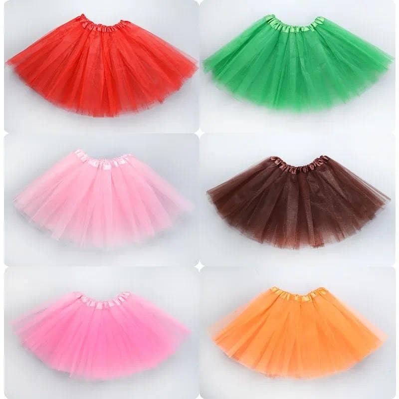 Menina Elástica Ballet Dancewear Tutus Mini Saia Para Festa De Aniversário Dança 3 Camada Tule Tutu Crianças Princesa 2-