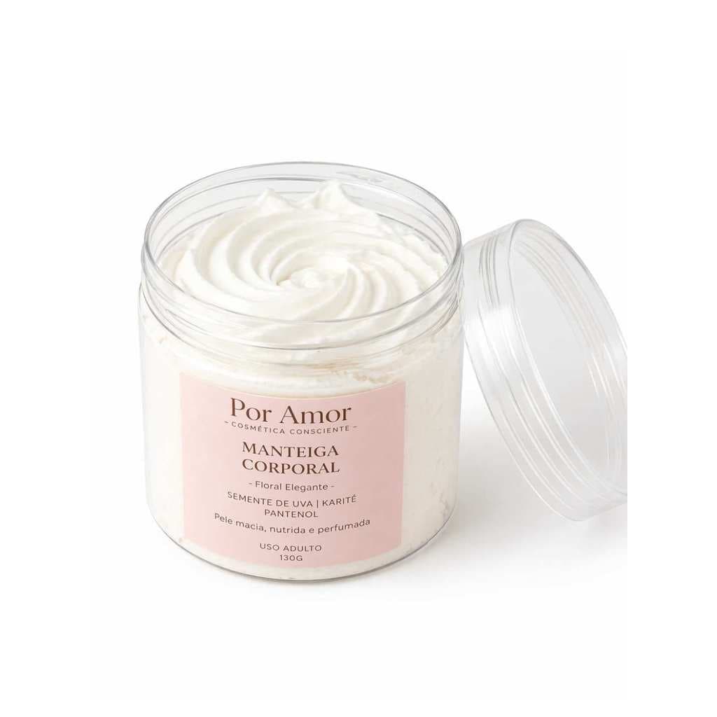 Manteiga Hidratante Mousse Corporal Pele Seca Nutritivo 130g Macia Aveludada Perfuma