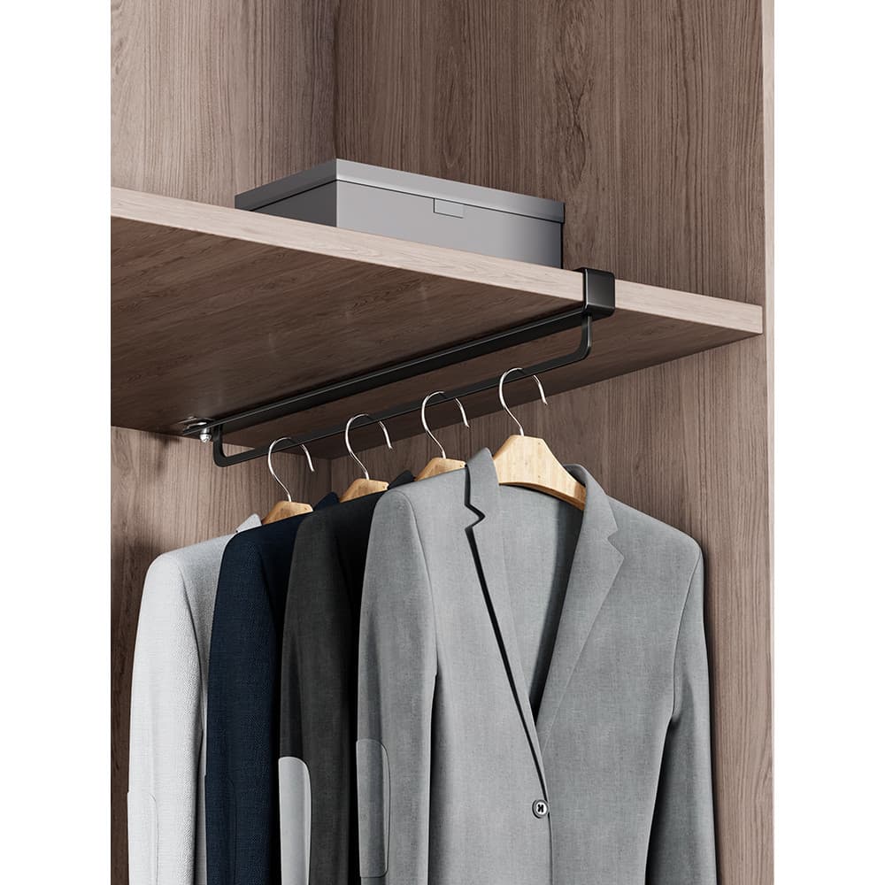 Guarda-roupa Pull-Down cabide vestiário cabide doméstico carrinho guarda-roupa multifuncional simples em forma de U cabi