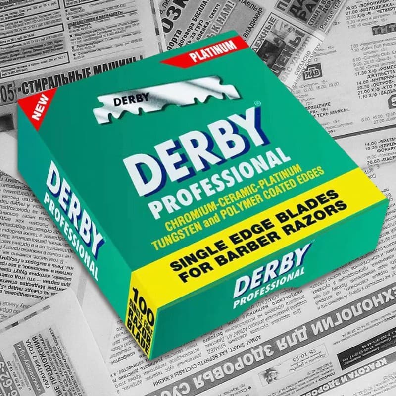 Turquia DERBY DERBY Lâmina de lâmina única Manual Lâmina de corte de barbear Faca de corte de sobrancelha Pacote de 100