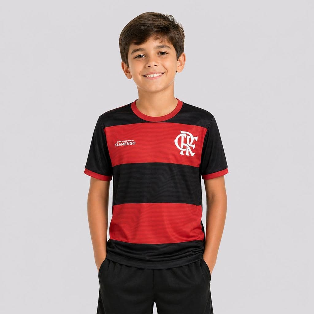 Camisa Flamengo Emoção Juvenil Listrada