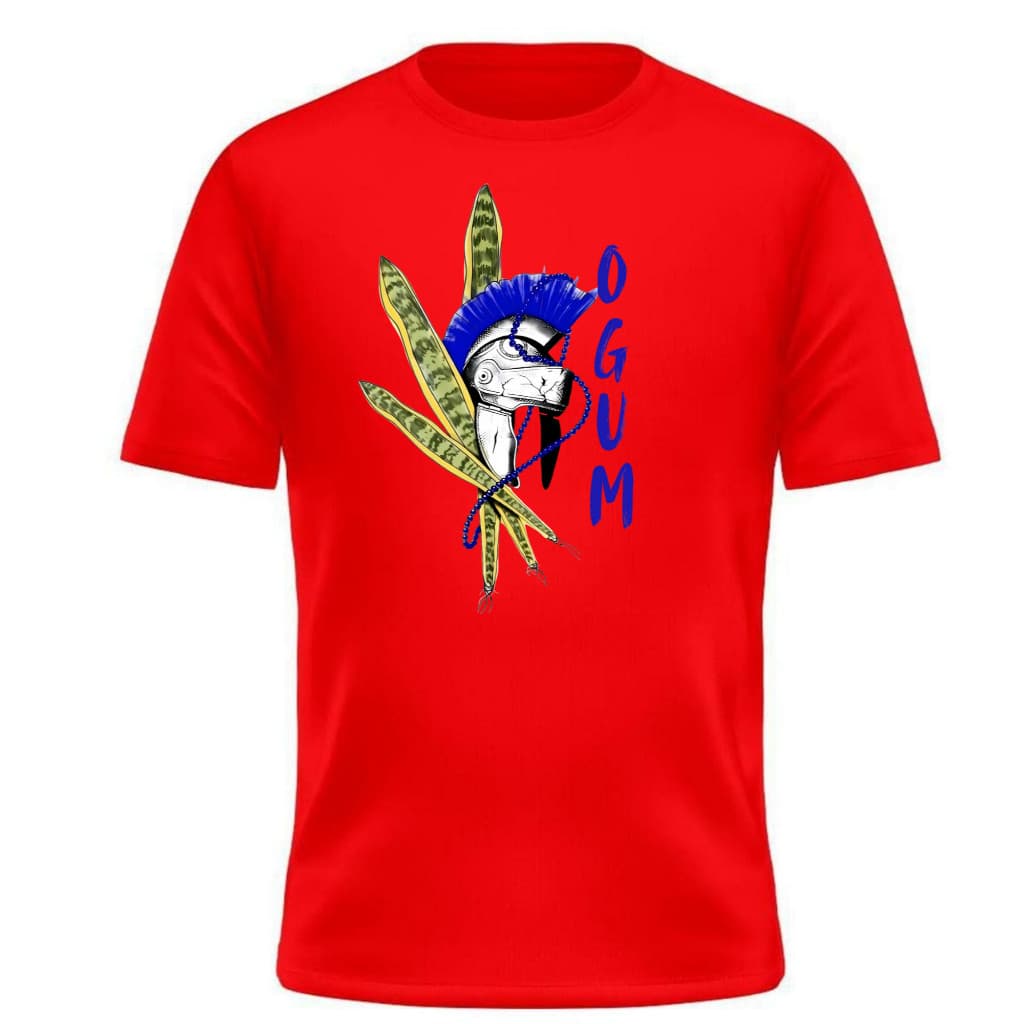 Camiseta Estampada masculina Unisex Ogum Umbanda Candomblé Axé Orixá 100% Algodão
