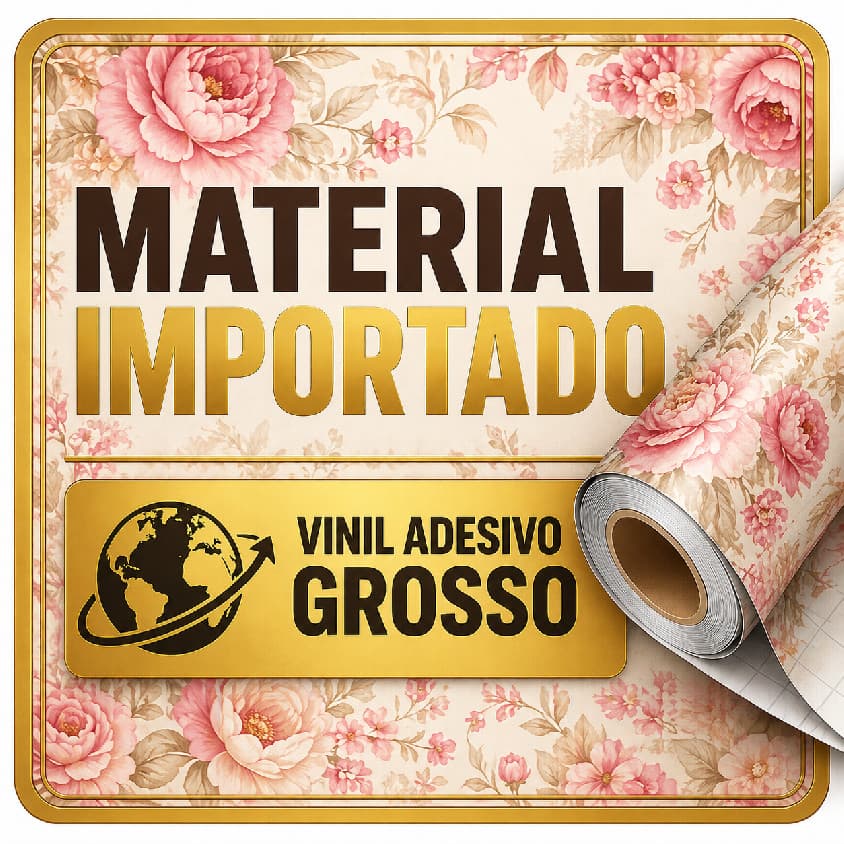 Papel de Parede Adesivo Para Sala Floral Luxuoso,