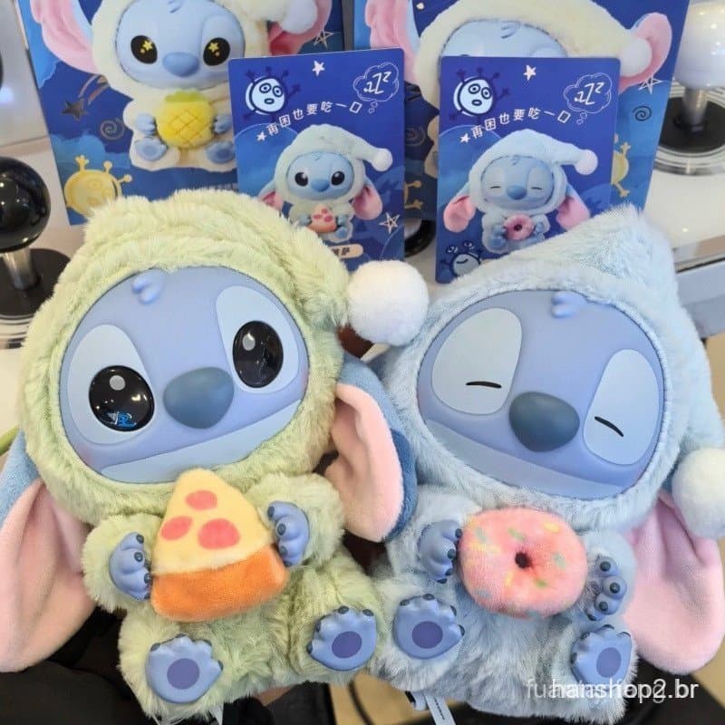 Não importa o quão sonolento você esteja, você dará uma mordida.   Brinquedo Pendente de Boneca de Pelúcia de Vinil Lilo