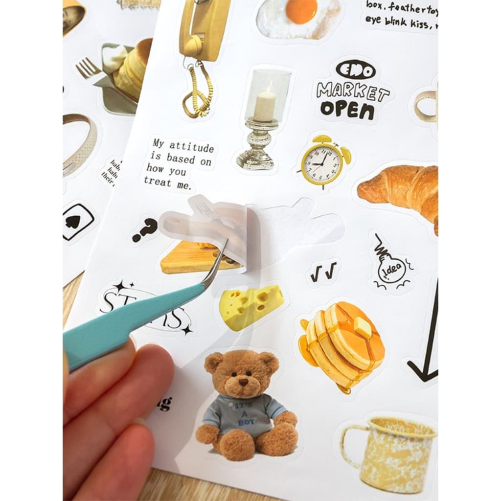 Jane Yi tempo criativo arte fresca vida pequenas coisas manual adesivos diy manual Material ins estilo pequeno padrão