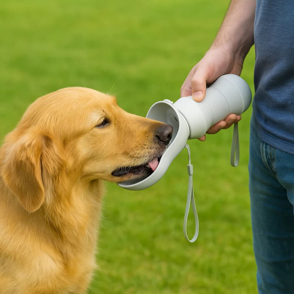 Bebedouro pet tigela silicone dobrável água passeio viagem portátil
