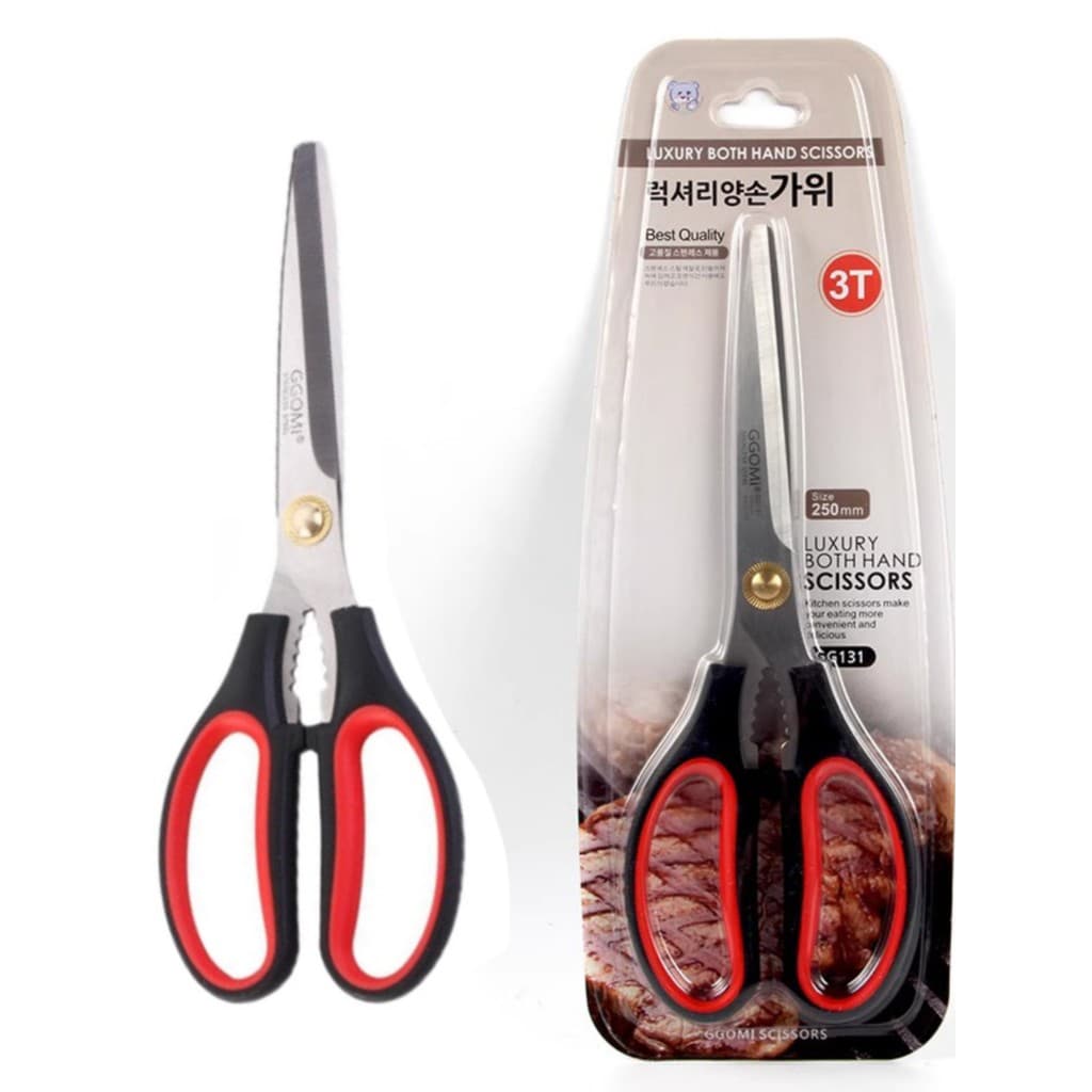 Estilo coreano mãos de aço inoxidável tesoura cozinha churrasco grande tesoura aço inoxidável durável churrasqueira espe