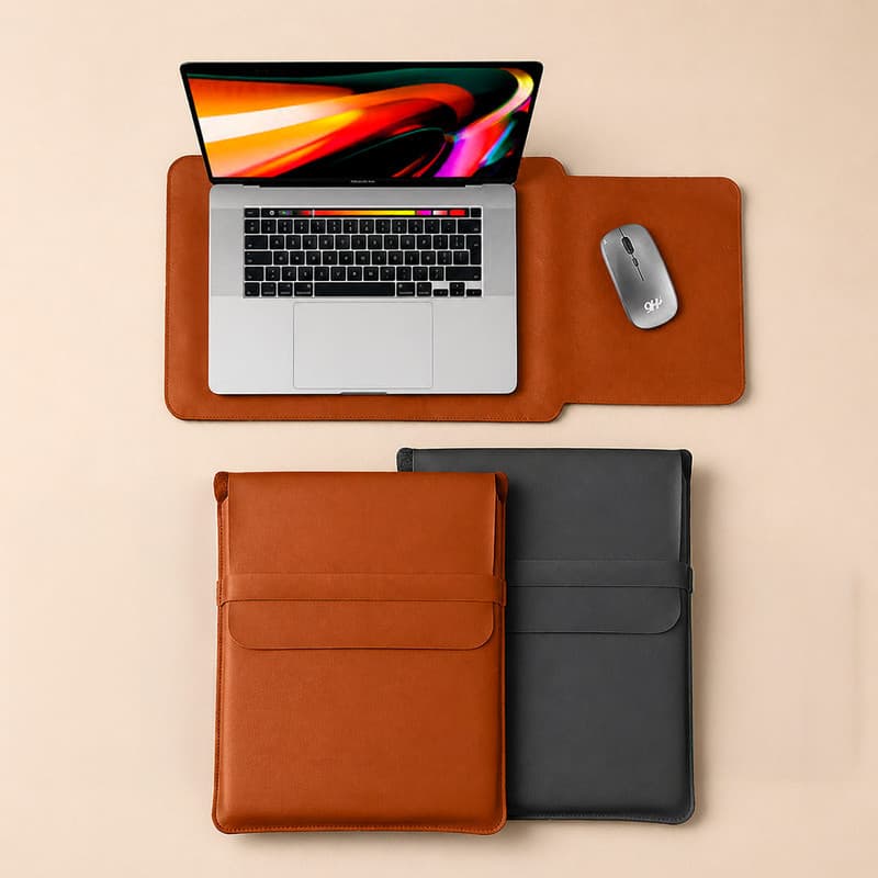 Sleeve Bolsa Case Notebook MacBook Mouse Pad 2 em 1 Sintético Luxuoso Compre Hoje