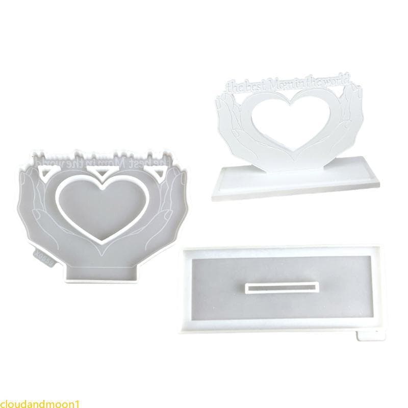 cloudandmoon Molde Moldura Resina Coração Conveniente Perfeito Para Decorações E Fabricação Casa
