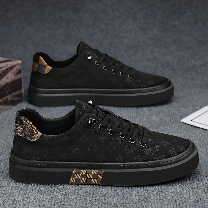Sapatos masculinos sapatos de lona de verão preto tênis casuais 2026 novo estilo antiderrapante sola macia pessoas pregu