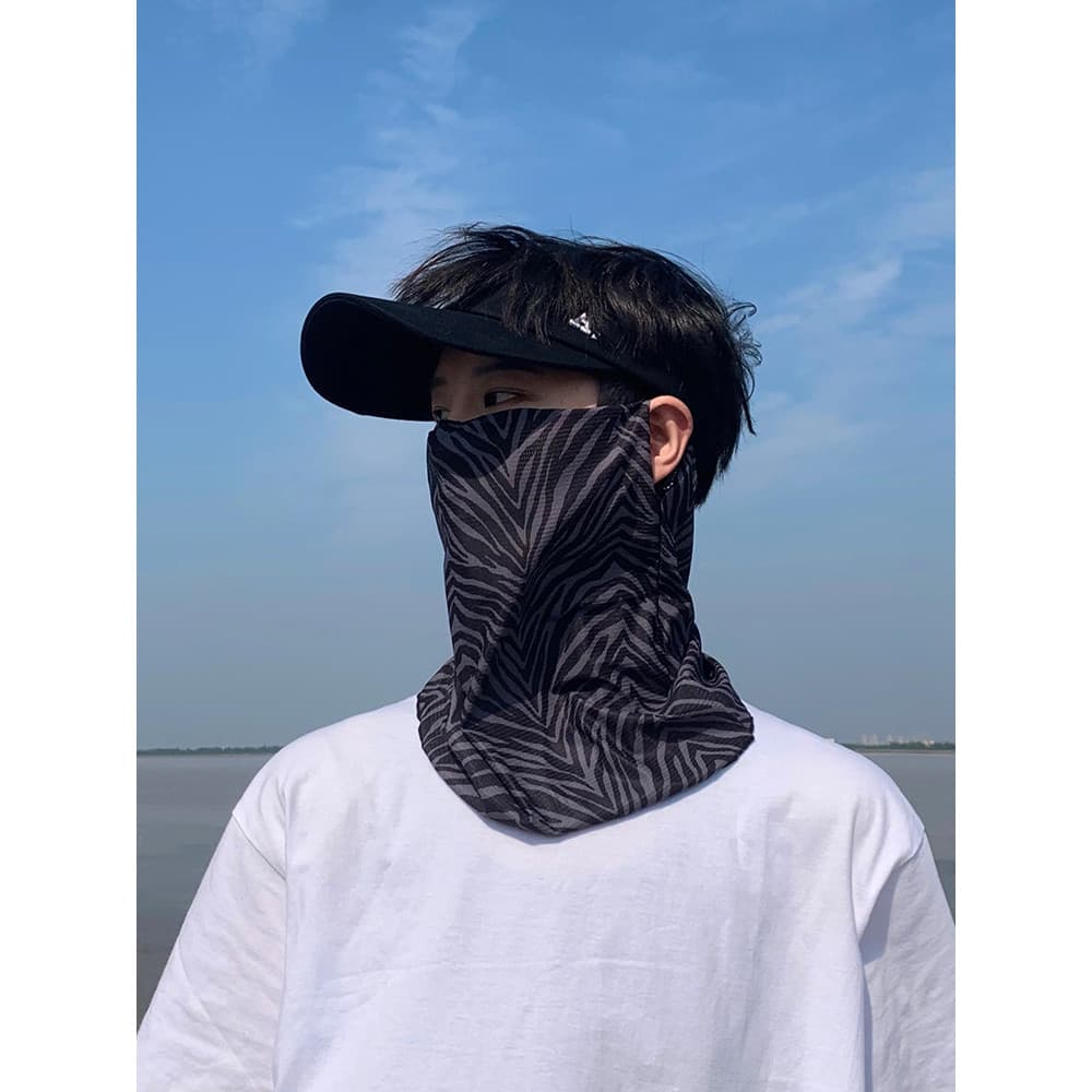 Máscara protetora solar de seda gelo capa masculina rosto cheio protetor rosto guarda-sol máscara facial babador masculi
