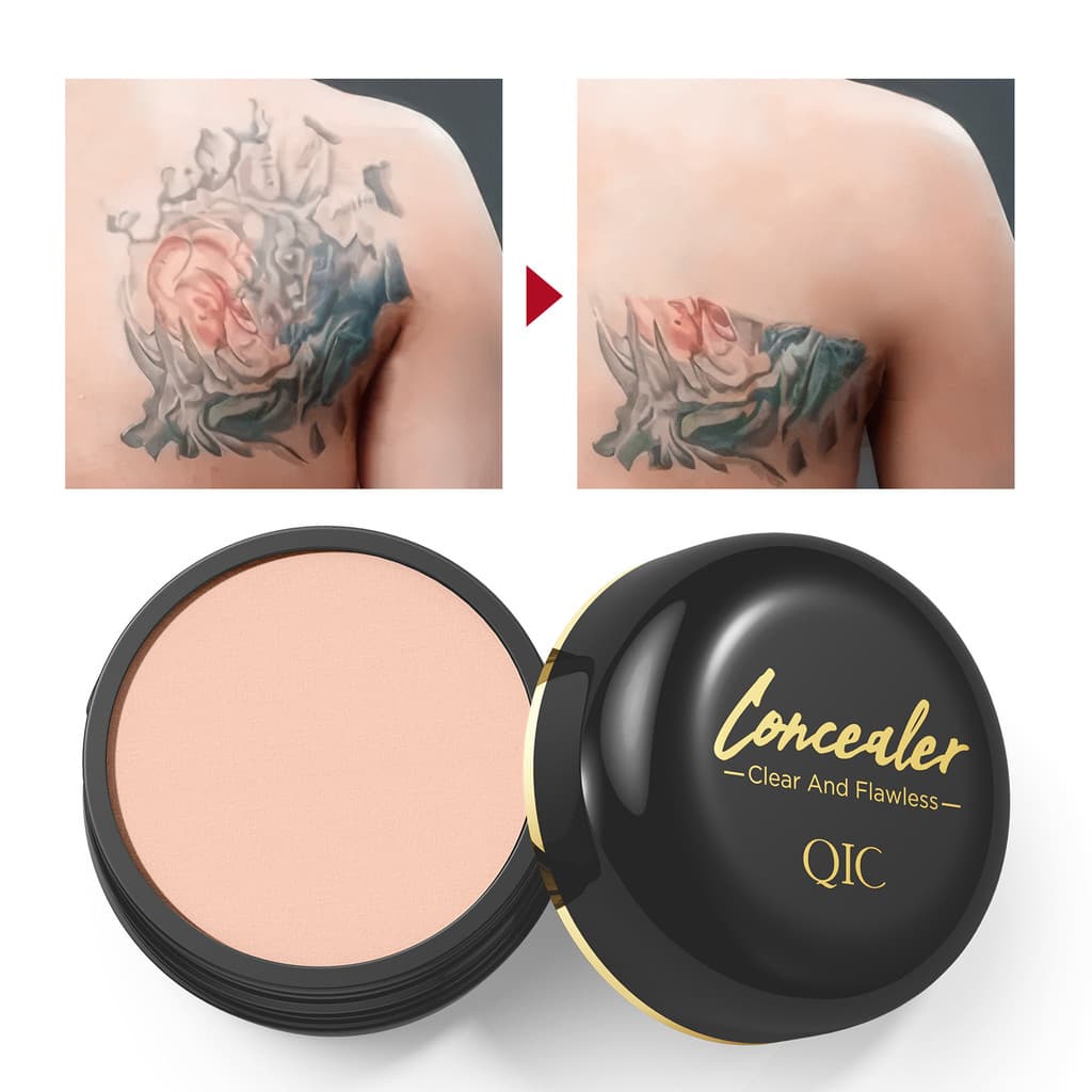 Corretivo De Cobertura Total À Prova D'água Para Tatuagens , Cicatrizes-Base De Acabamento Natural Todos Os Tons E Tipos