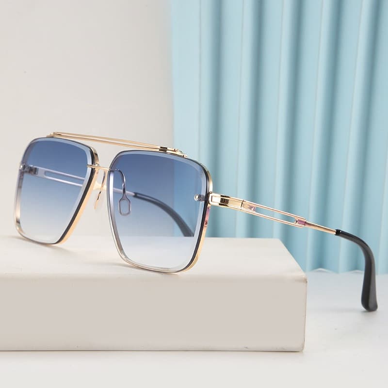 Óculos de Sol Clássicos de Luxo com Lentes em Gradiente de Seis Camadas, Design Retrô para Homens e Mulheres, Moda 2023