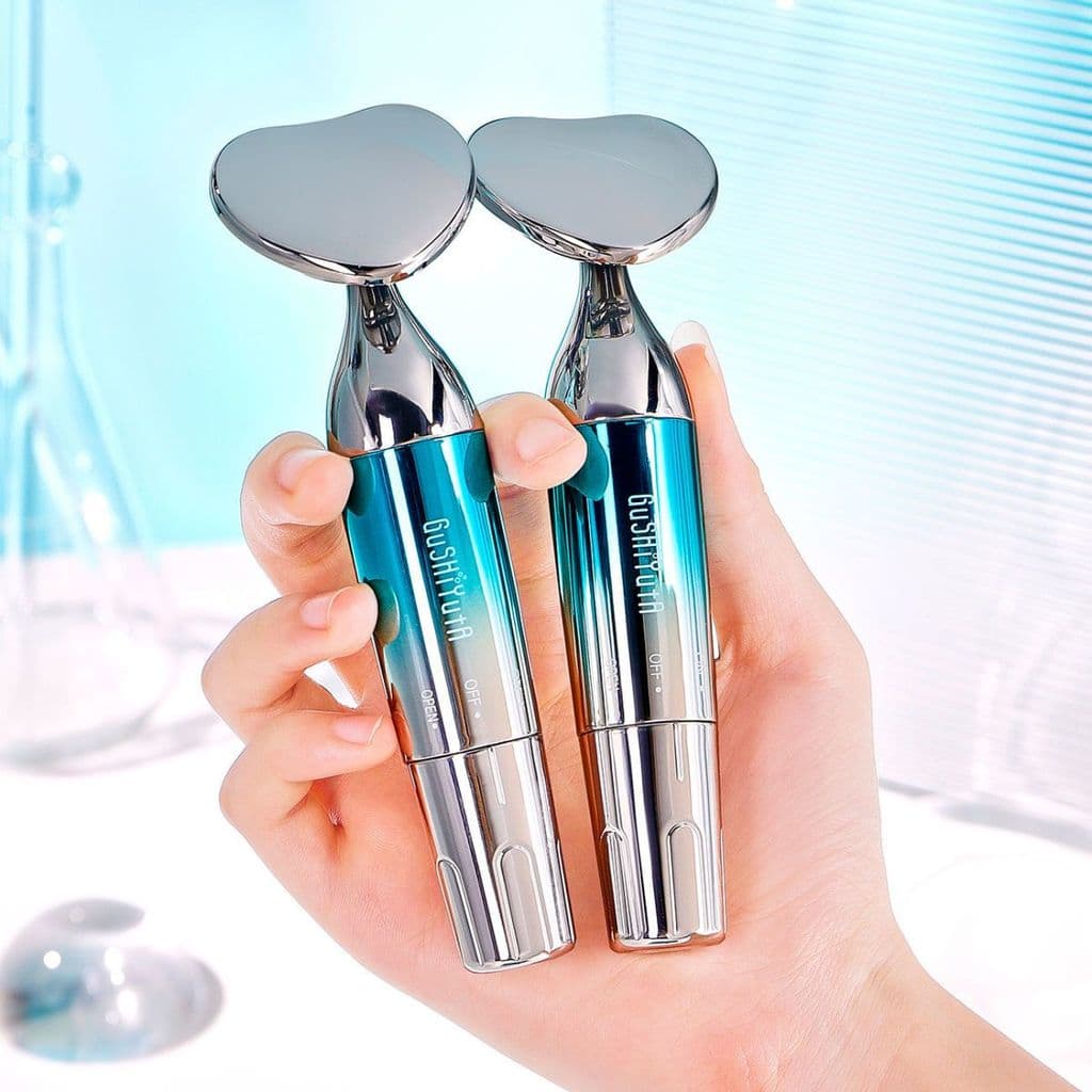 Massagem importada equipamento de beleza em forma de coração levantamento facial portátil massageador elétrico facial cr