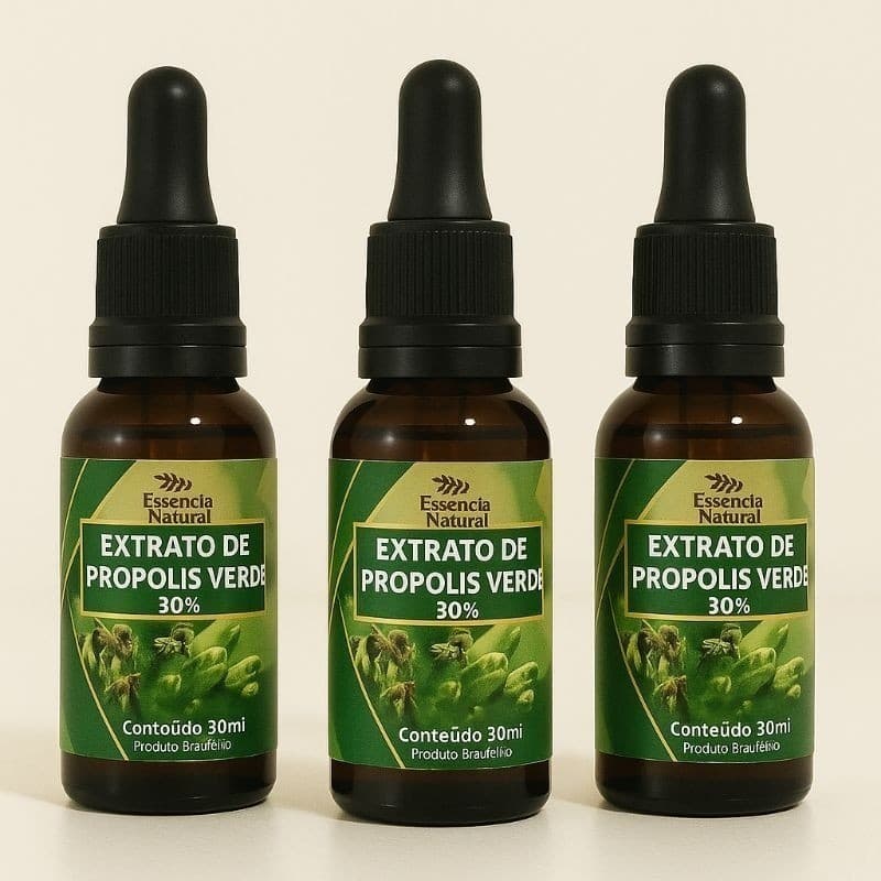 Extrato de Própolis Verde Forte 30ml - 3 Unidades