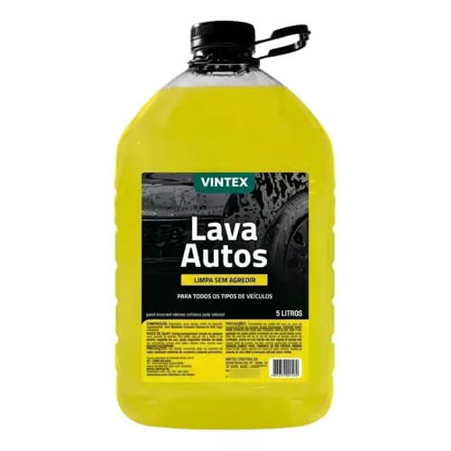 Shampoo Automotivo 5l Vintex Neutro Lava Carro Concentrado