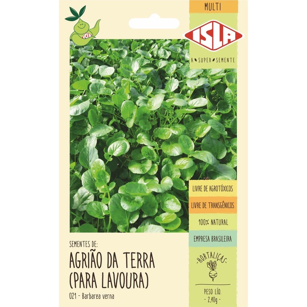 Semente De Agrião Da Terra Horta - Isla Sementes