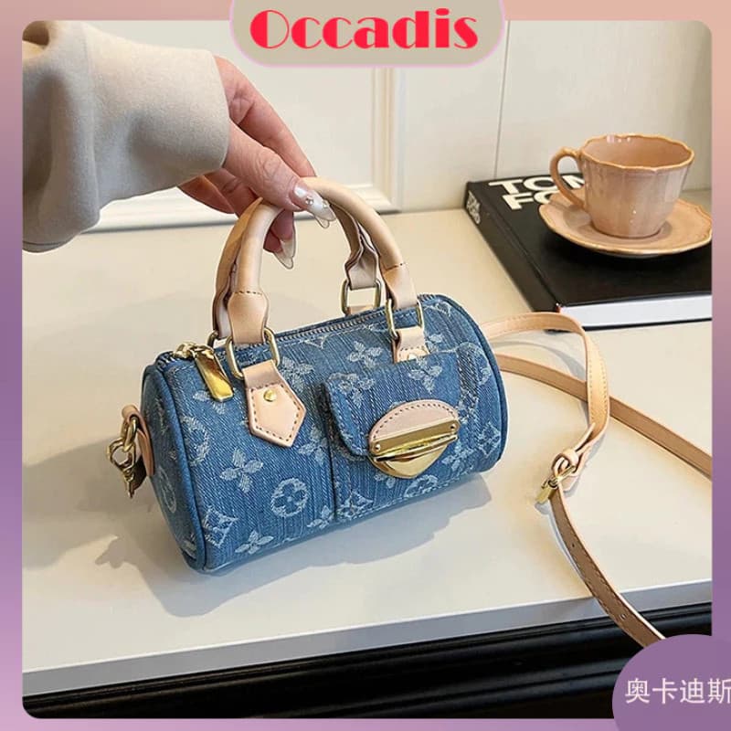Nova Bolsa De Travesseiro Feminina , Jeans De Flor De Malha Crossbody Retrô Moderna Para Mulheres Da Moda