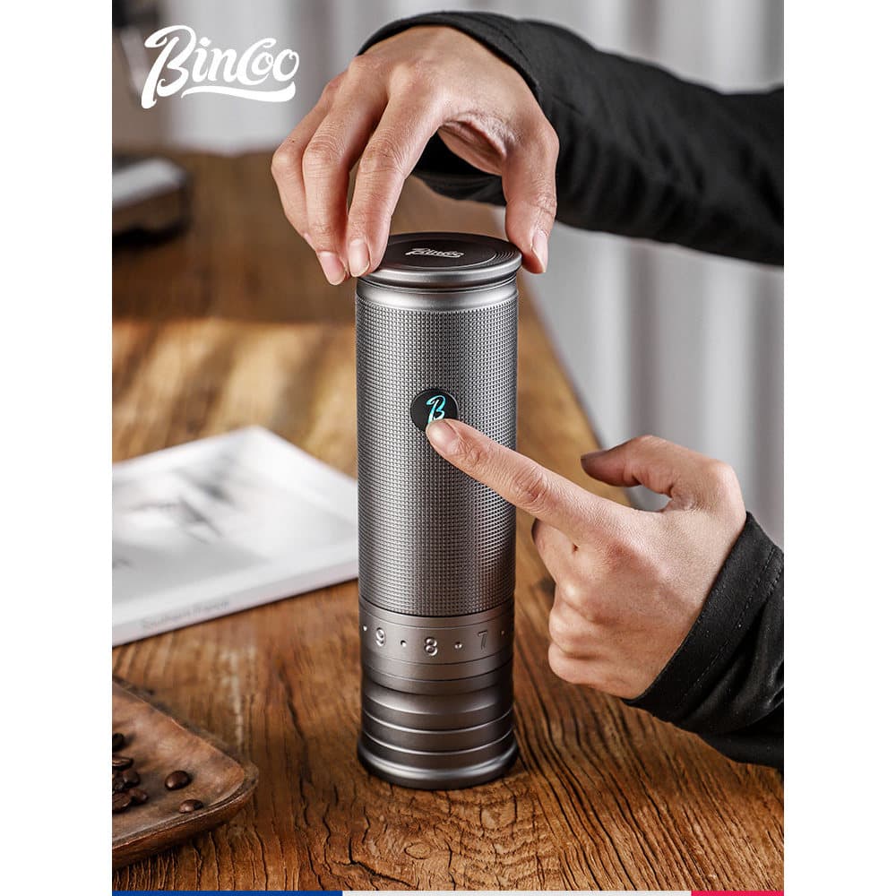 Bincoo moedor elétrico moedor de grãos de café doméstico feito à mão moedor comercial automático italiano