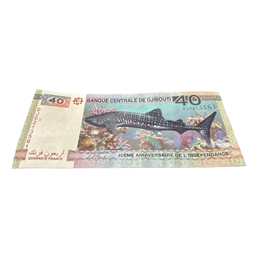 Cédula Comemorativa Independência Djibouti 40 Francos 2017fe