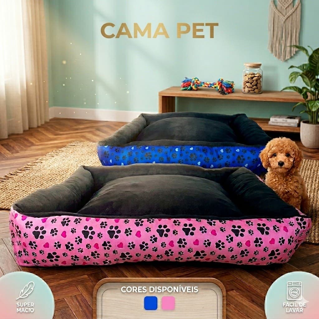 Caminha de Cachorro Extra Grande Impermeável Super Macia - Cama Pet