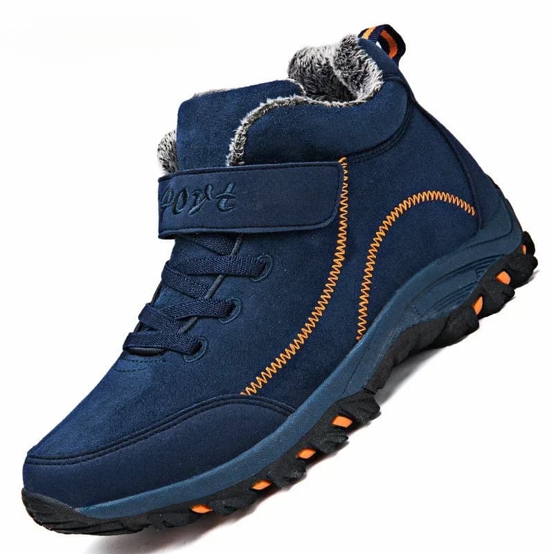 Botas de Inverno Masculinas Impermeáveis e Quentes de Camurça, Botas de Neve, Calçados Casuais de Trabalho para Mulheres
