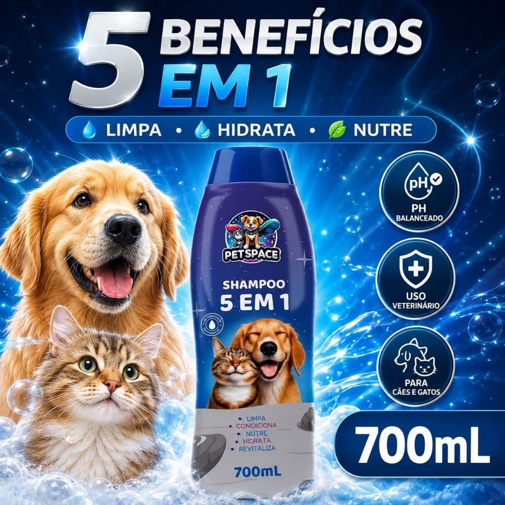 Shampoo Tufos Sedosos Pets Pequenos Pet Space 700ml