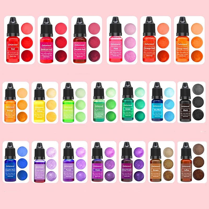 20 cores tintura altamente concentrada 10ml vela perfumada cor essência sabão artesanal pitada música dedicada fornecime