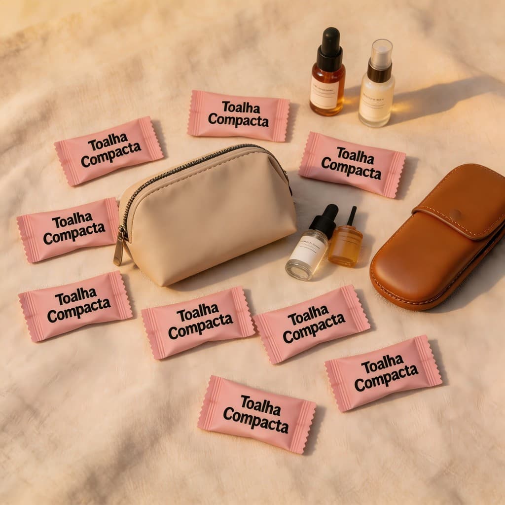 Toalhas Desidratadas Compactas - Multiuso para Viagens, Camping e Limpeza!