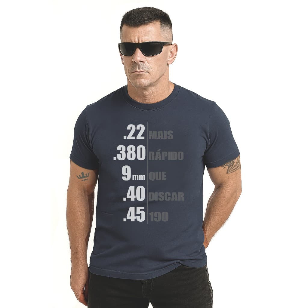 Camiseta Camisa Militar Atirador Esportivo, Cac, Tiro, Blackhop, Calibres 100% algodão