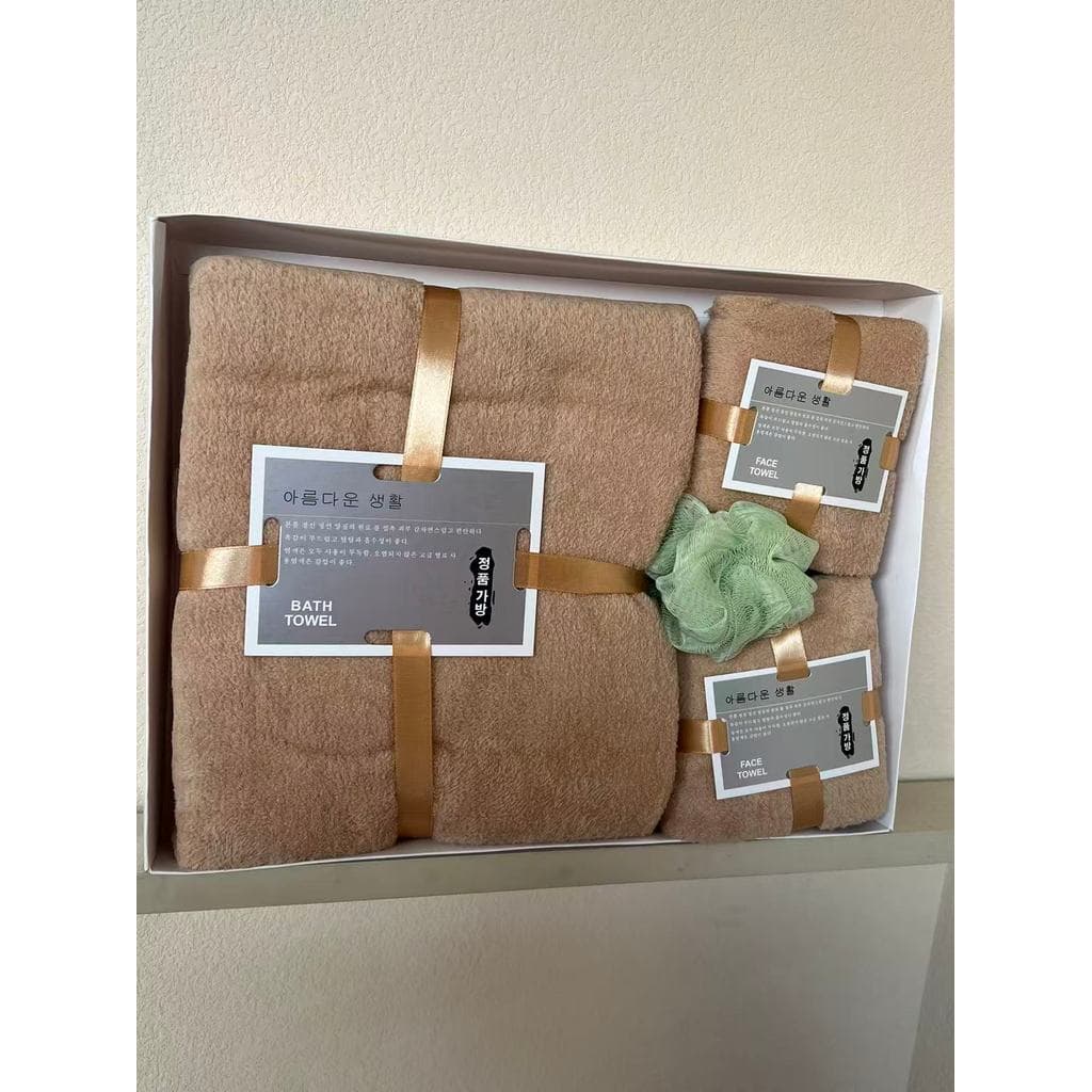 Toalha de lã Coral absorvente de alta densidade, caixa de presente, toalha de banho, conjunto de presente, empresa de ne