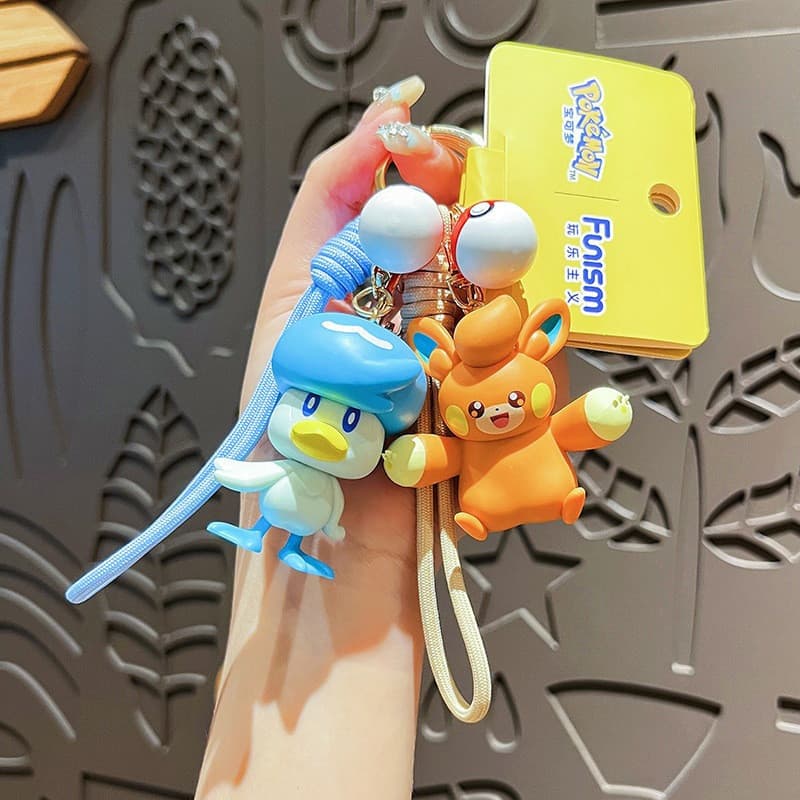 Chaveiro Pokémon Adventure genuíno, pingente de boneca de desenho animado fofo, presente em estoque