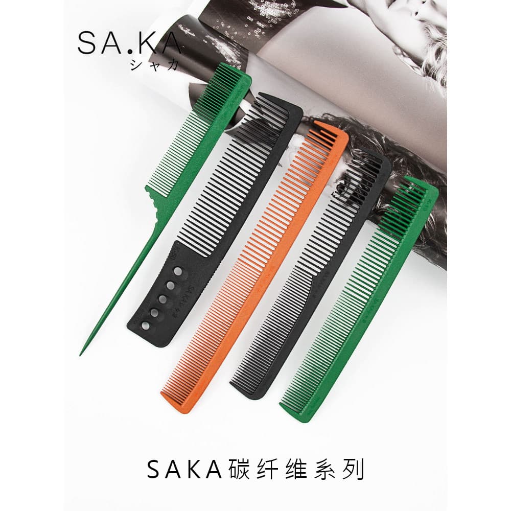 Japão importado Kashaka senhoras pente de corte de cabelo longo SAKA K-30 K-20 salão de cabeleireiro apontou cauda pente