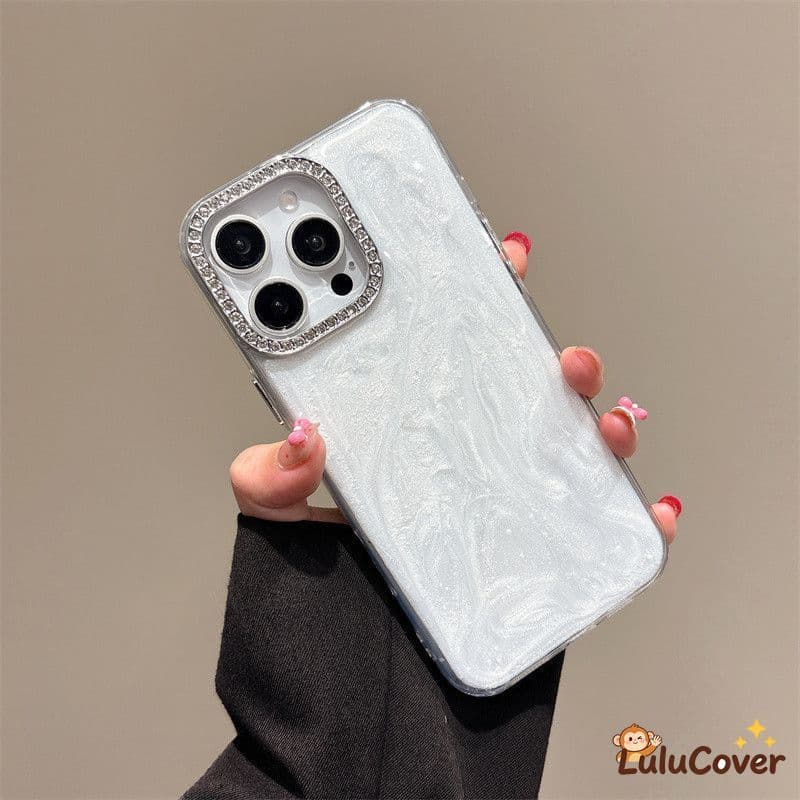 Capa De Cimento Com Glitter Branco Para Realme Narzo 80 70 60 60X 50 50A 50i Prime 30A 20 N55 N53 Pro Lite Note 60 50 Q5