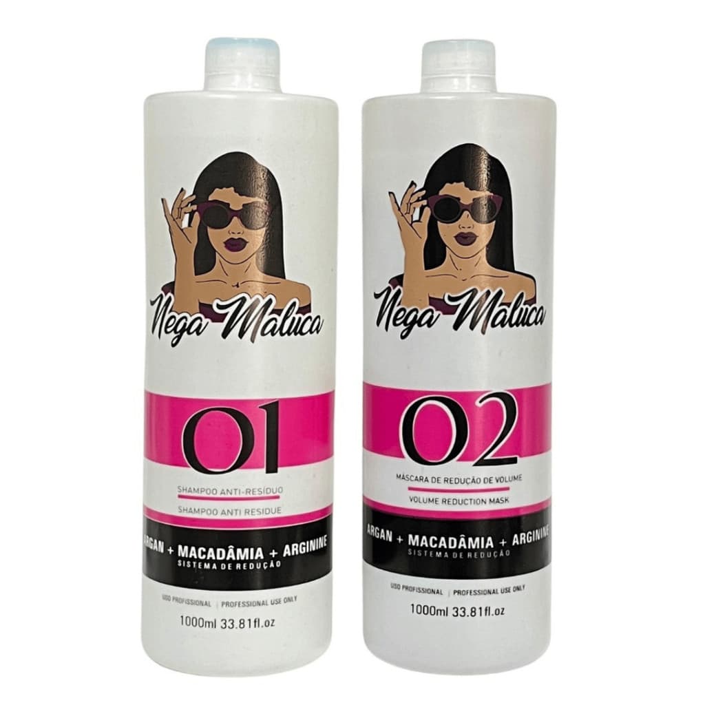 Kit Progressiva Nega Maluca - Sem Frizz Royal - 2x1l