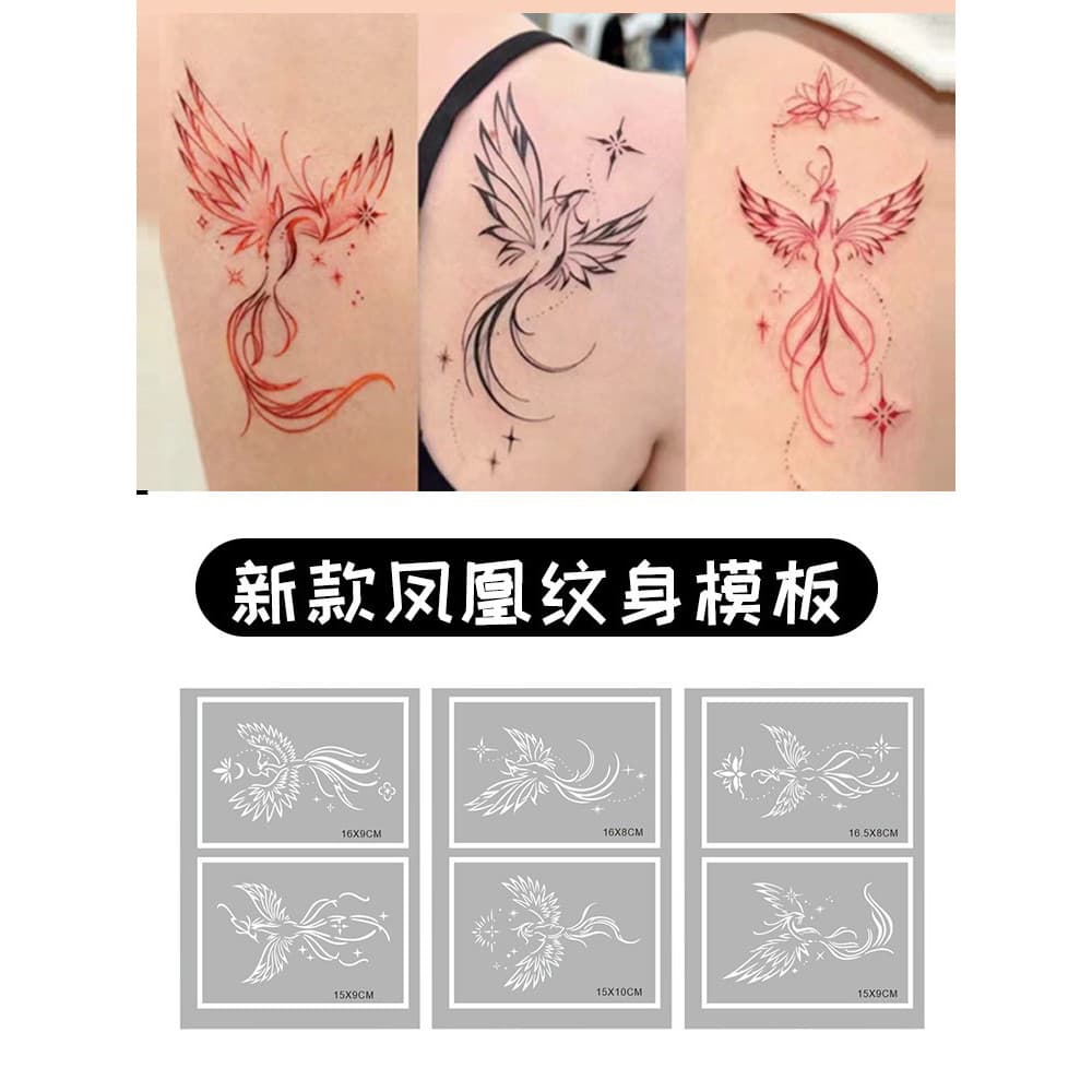 Cobra gato Bowknot jato de tinta tatuagem oco modelo tatuagem adesivo médio grande imagem pintado à mão modelo de Henna